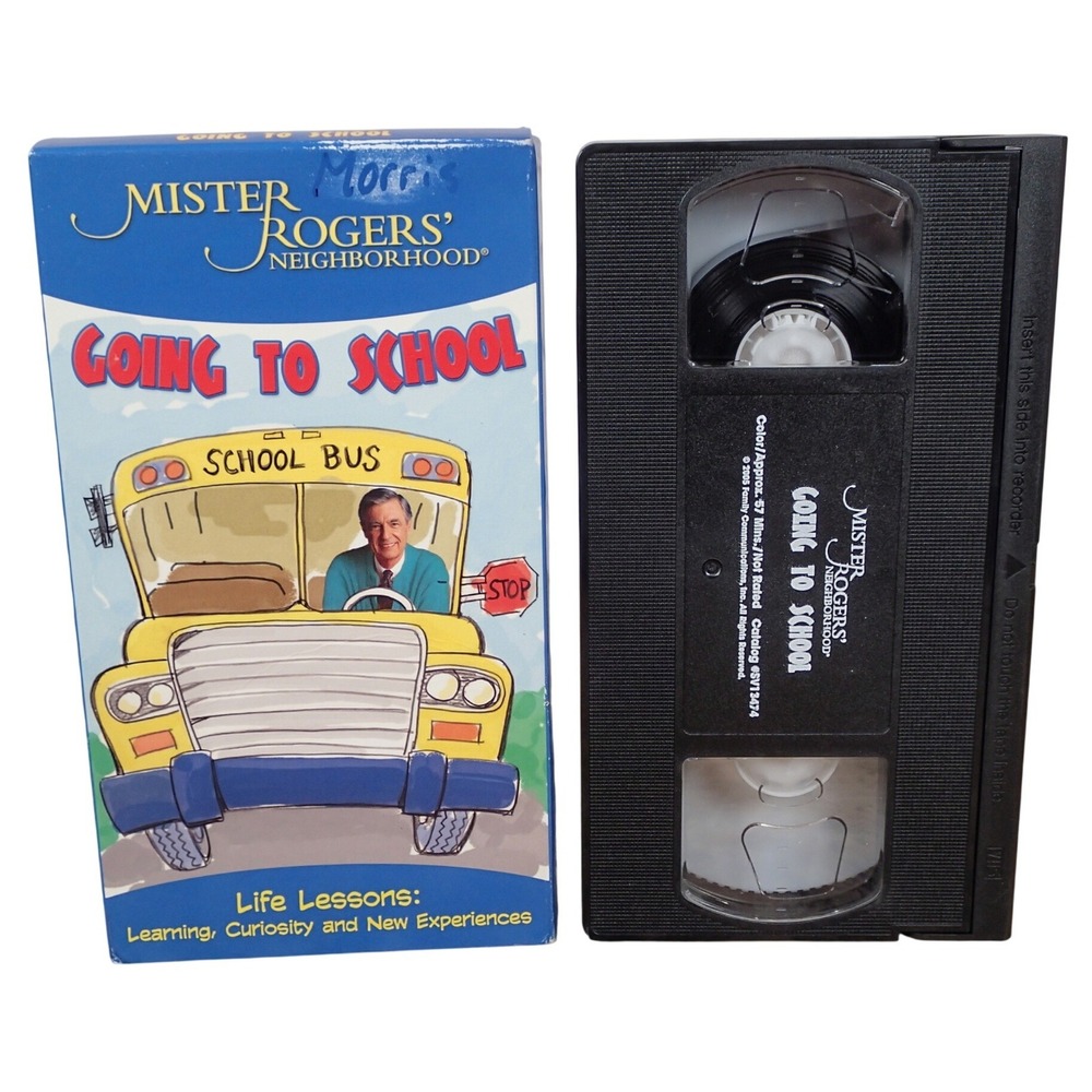 Mister Rogers Neighborhood Going to School VHS Life Lessons Kids Education 2005